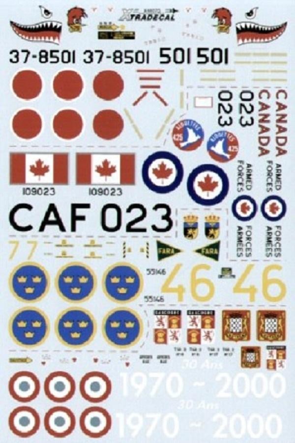 Xtradecal X48070 1/48 BAC TSR-2 What If Pt 3 Model Decals - SGS Model Store