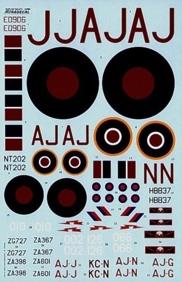 Xtradecal X48075 1/48 617 (Dambusters) Squadron 1943-2008 Model Decals - SGS Model Store
