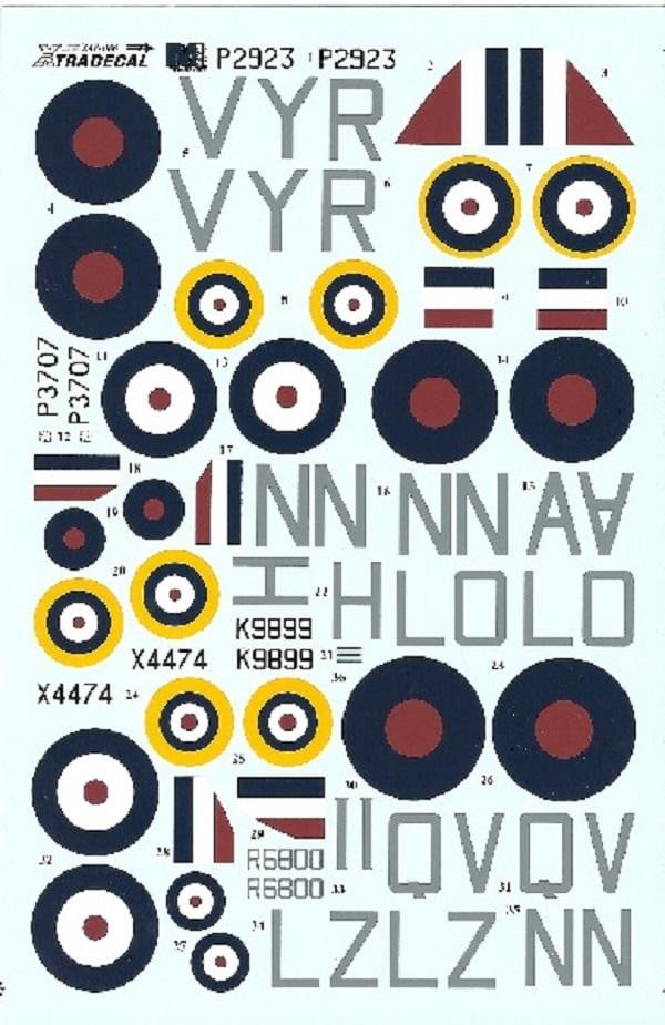 Xtradecal X48086 1/48 Battle of Britain 70th Anniversary 2010 RAF Model Decals - SGS Model Store