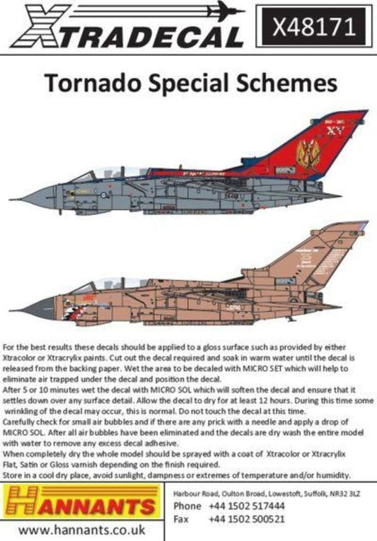 Xtradecal X48171 1/48 Panavia Tornado GR.4 Special Schemes Model Decals - SGS Model Store