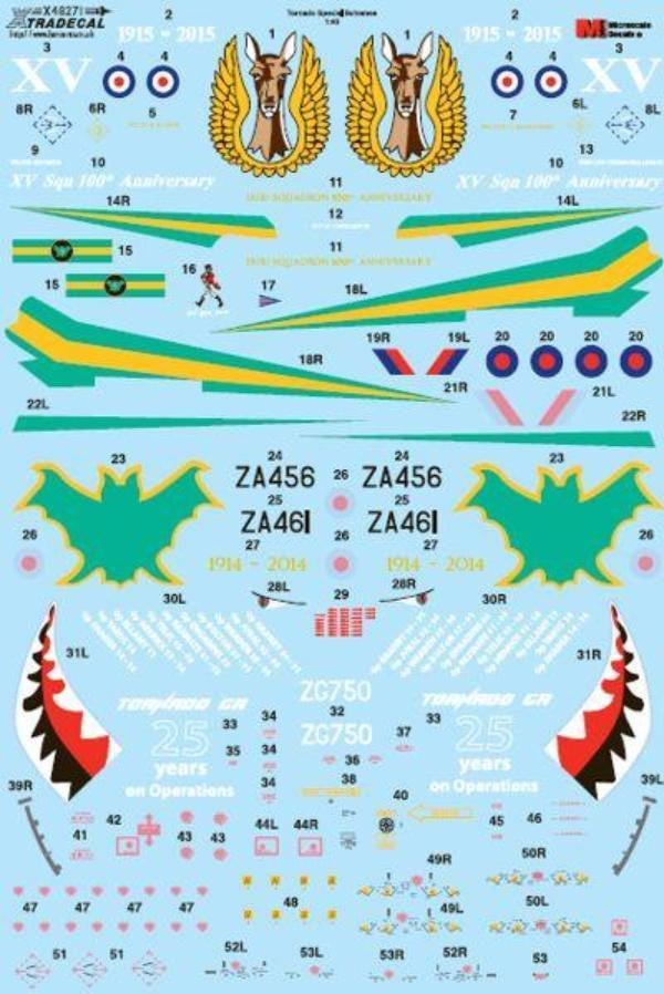 Xtradecal X48171 1/48 Panavia Tornado GR.4 Special Schemes Model Decals - SGS Model Store