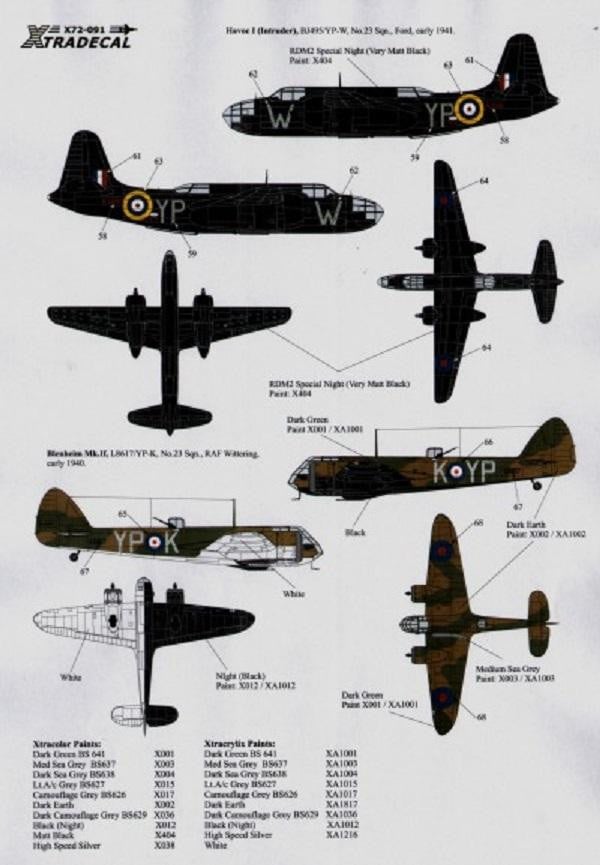 Xtradecal X72091 1/72 History of RAF 23 Squadron 1940 to 1990 - SGS Model Store