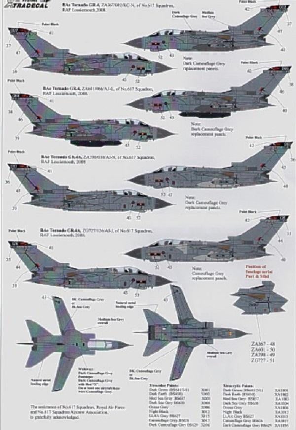 Xtradecal X72093 1/72 617 (Dambusters) Squadron 1943-2008 Model Decals - SGS Model Store