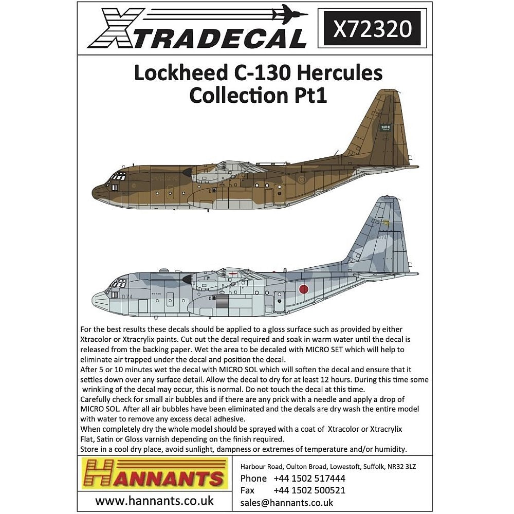 Xtradecal X72320 Lockheed C-130H Hercules Collection Part 1 1/72