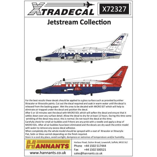 Xtradecal X72327 BAe Jetstream Collection 1/72
