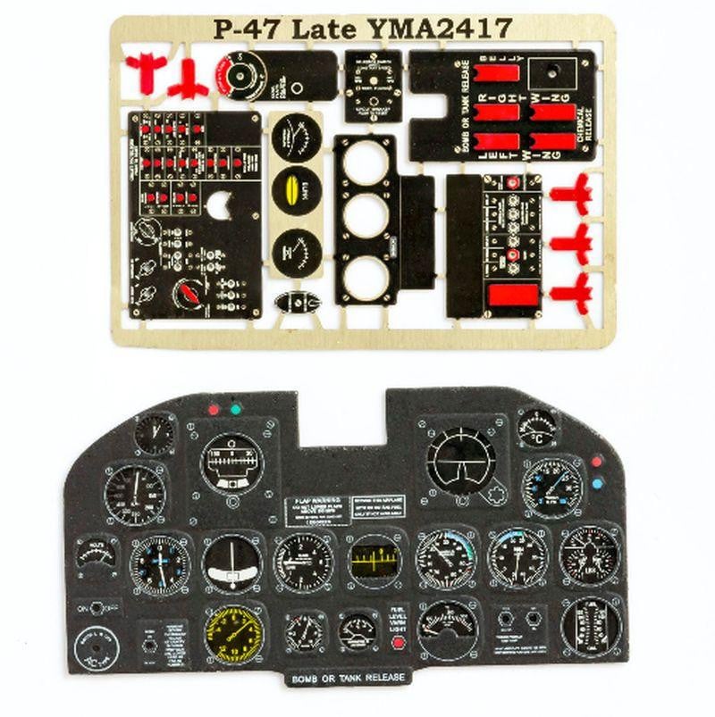Yahu Models YMA2417 1/24 Republic P-47D Thunderbolt Late Instrument Panel - SGS Model Store