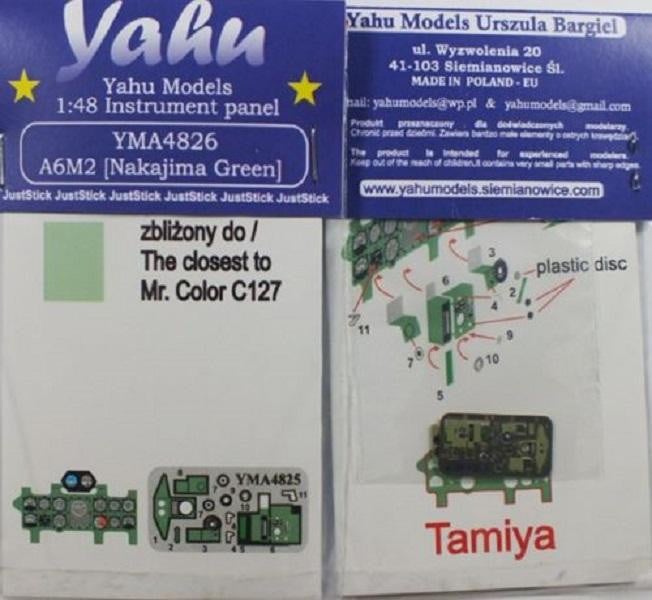 Yahu Models YMA4826 1/48 Nakajima A6M2 'Zero' Instrument Panel - SGS Model Store