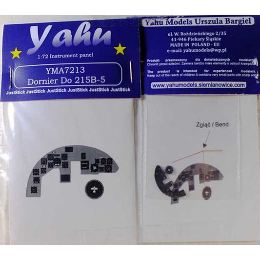 Yahu Models YMA7213 1/72 Dornier Do 215 B-5 Instrument Panel