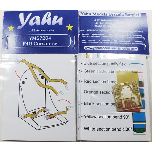 Yahu Models YMS7204 1/72 F4U Corsair Detail Set