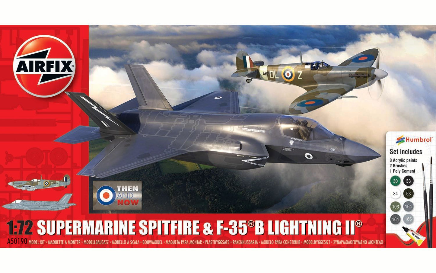 Airfix A50190 Supermarine Spitfire & F-35B Lightning II 'Then and Now' 1/72