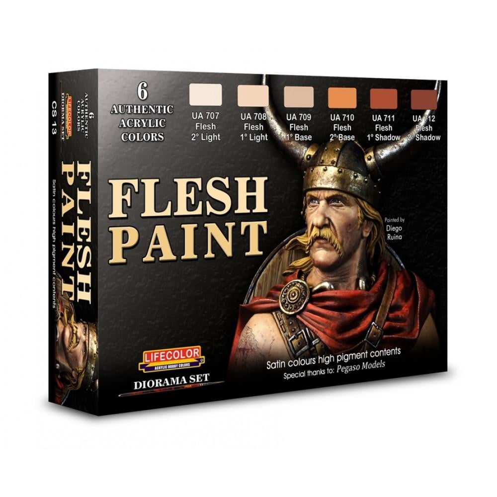 Lifecolor CS13 Flesh Paint Set acrylic colours - SGS Model Store