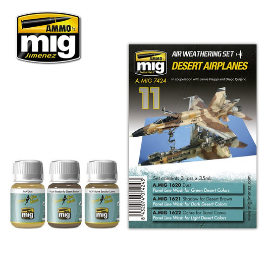 AMMO by Mig AMIG7424 Desert Airplanes Paint Set