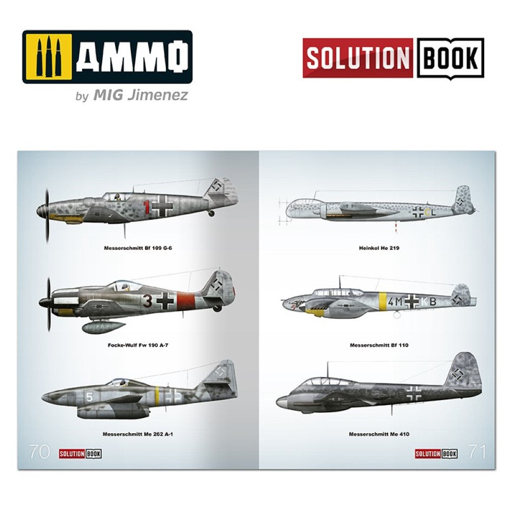 Solution Book 18 How To Paint WWII Luftwaffe Mid War Aircraft A.MIG-6526