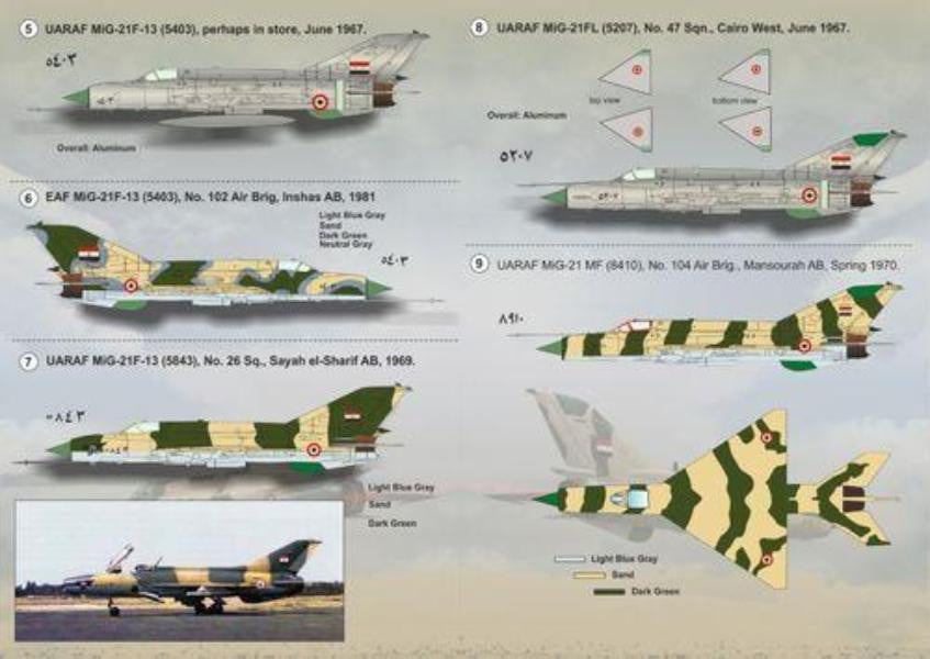 Print Scale 72-126 1/72 MiG-19s and MiG-21s of the Arab Air Forces Model Decals - SGS Model Store